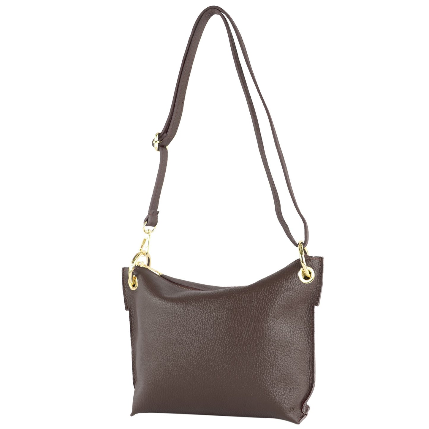 modamoda de - T243 - ital. Umhängetasche Klein Small aus Leder