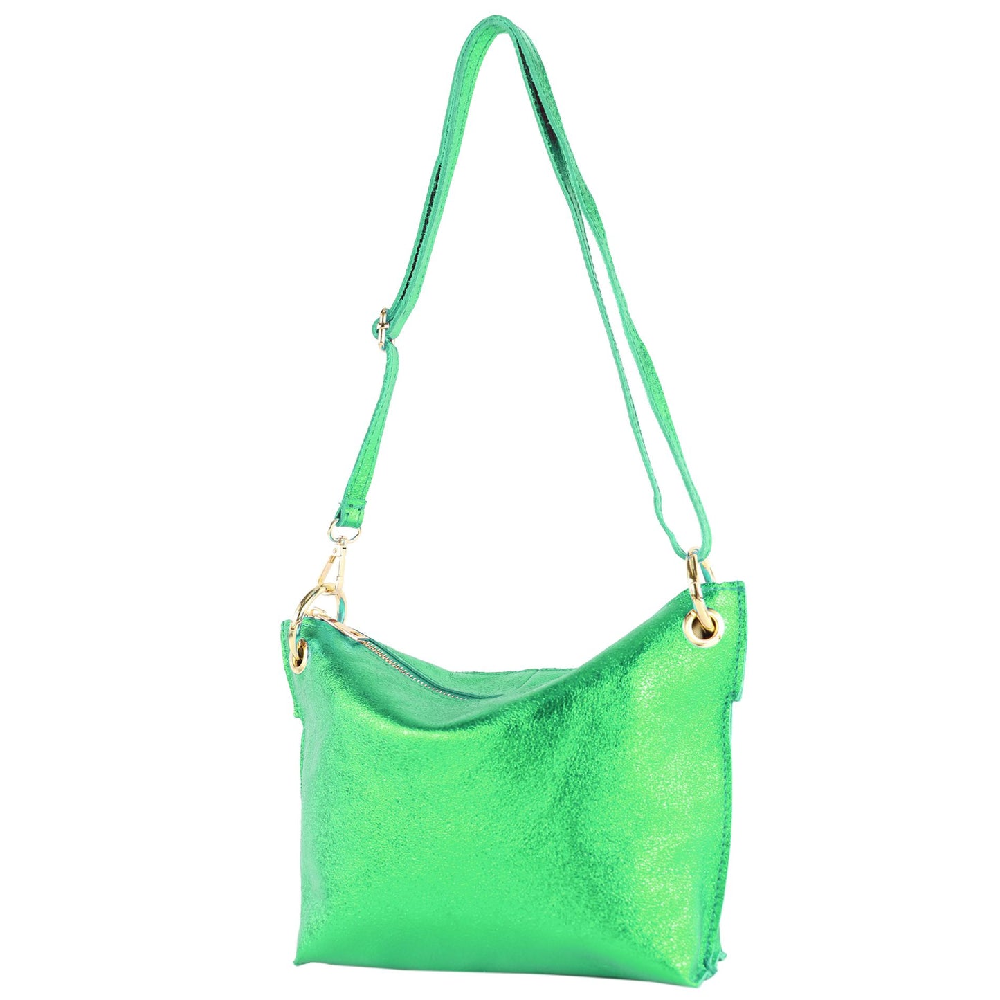 modamoda de - T243 - ital. Umhängetasche Klein Small aus Leder