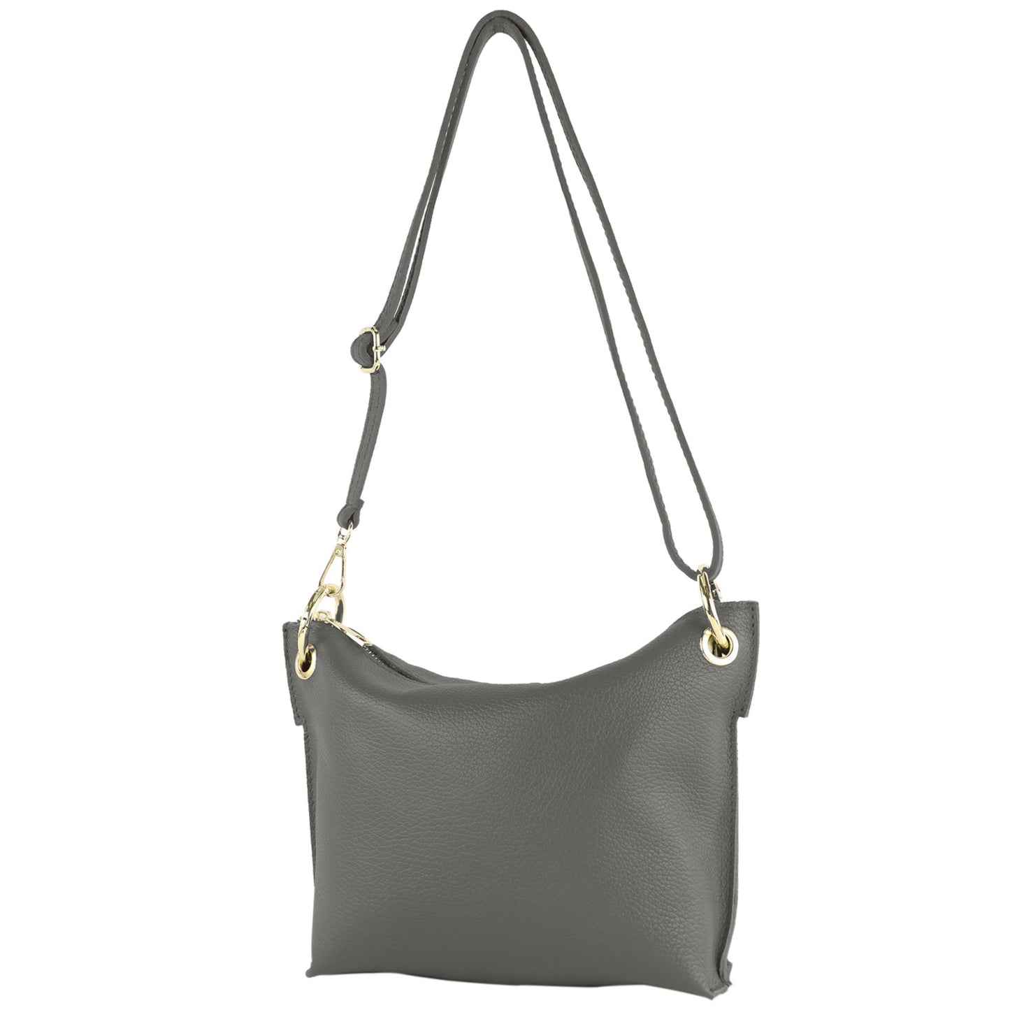 modamoda de - T243 - ital. Umhängetasche Klein Small aus Leder