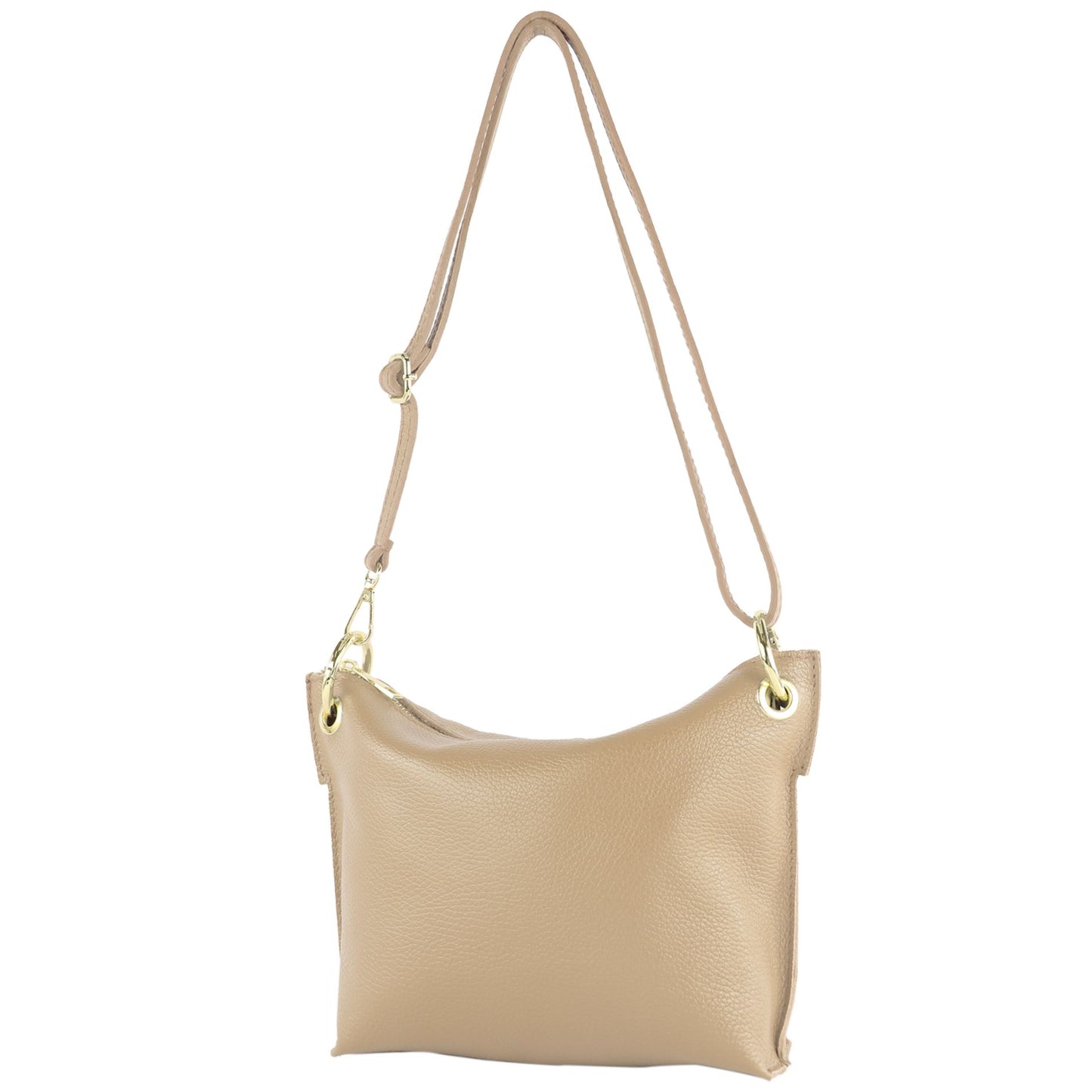 modamoda de - T243 - ital. Umhängetasche Klein Small aus Leder