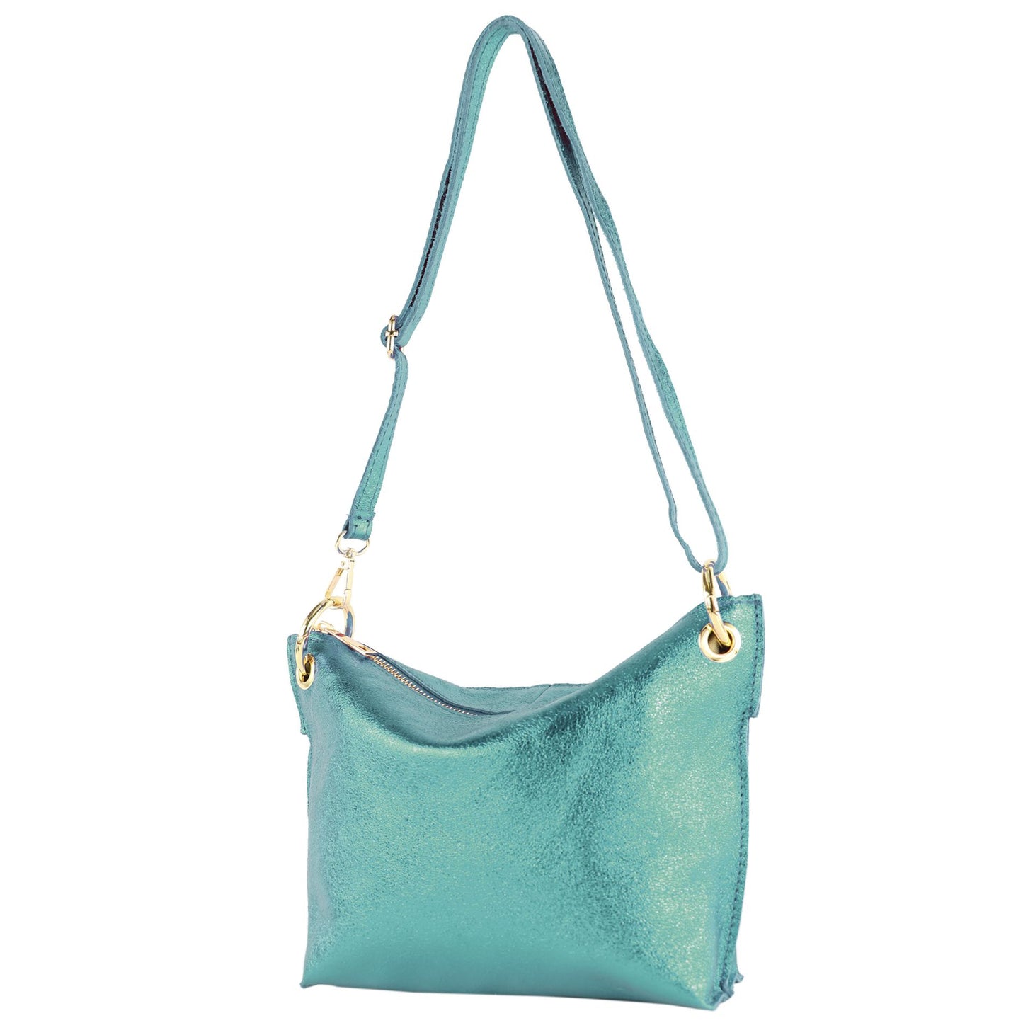 modamoda de - T243 - ital. Umhängetasche Klein Small aus Leder