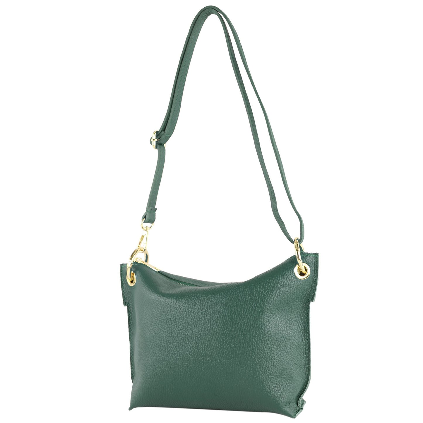modamoda de - T243 - ital. Umhängetasche Klein Small aus Leder