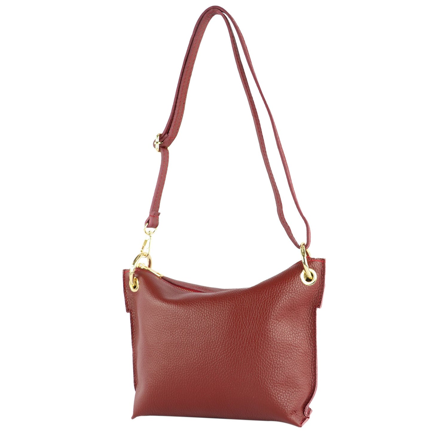modamoda de - T243 - ital. Umhängetasche Klein Small aus Leder