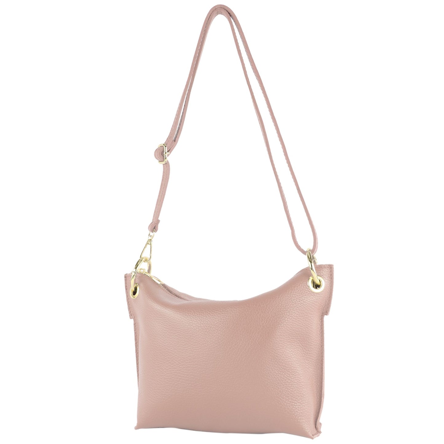 modamoda de - T243 - ital. Umhängetasche Klein Small aus Leder