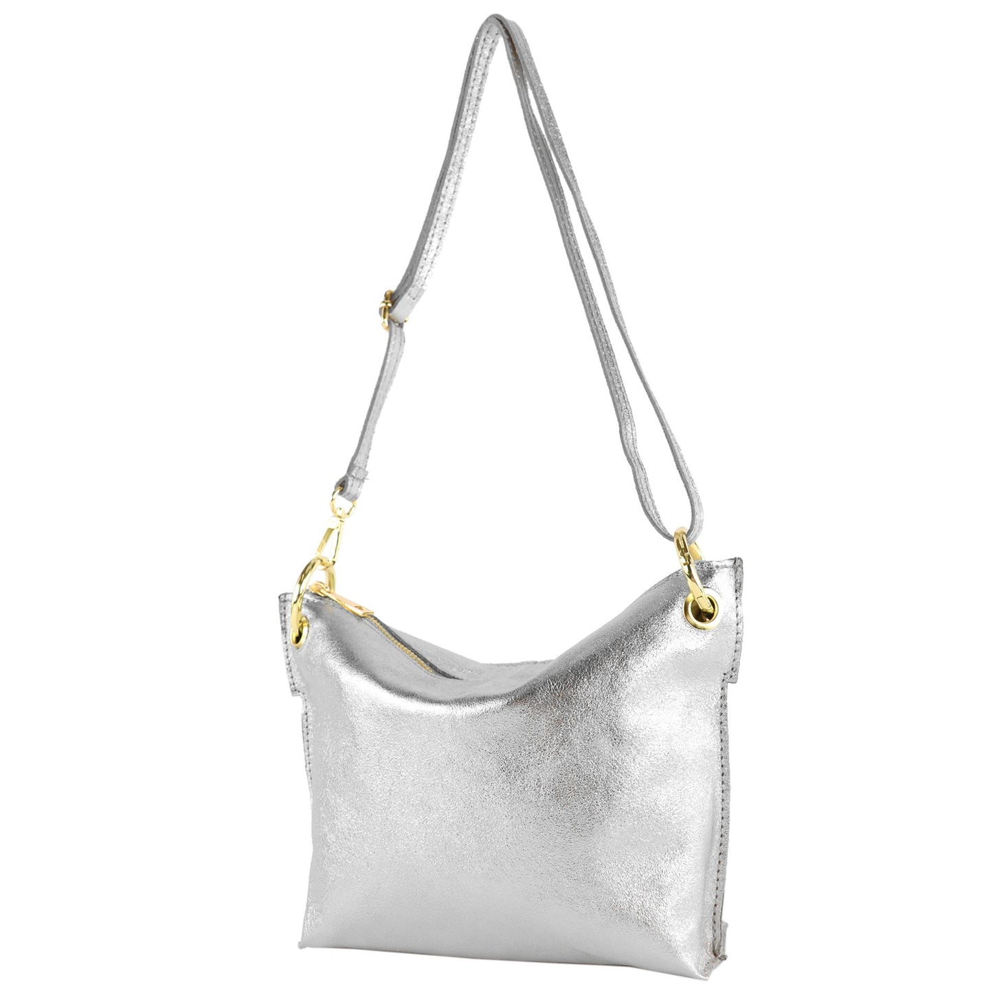 modamoda de - T243 - ital. Umhängetasche Klein Small aus Leder
