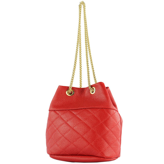 modamoda de T245 Damen Leder Beuteltasche Schultertasche handmade in Italy