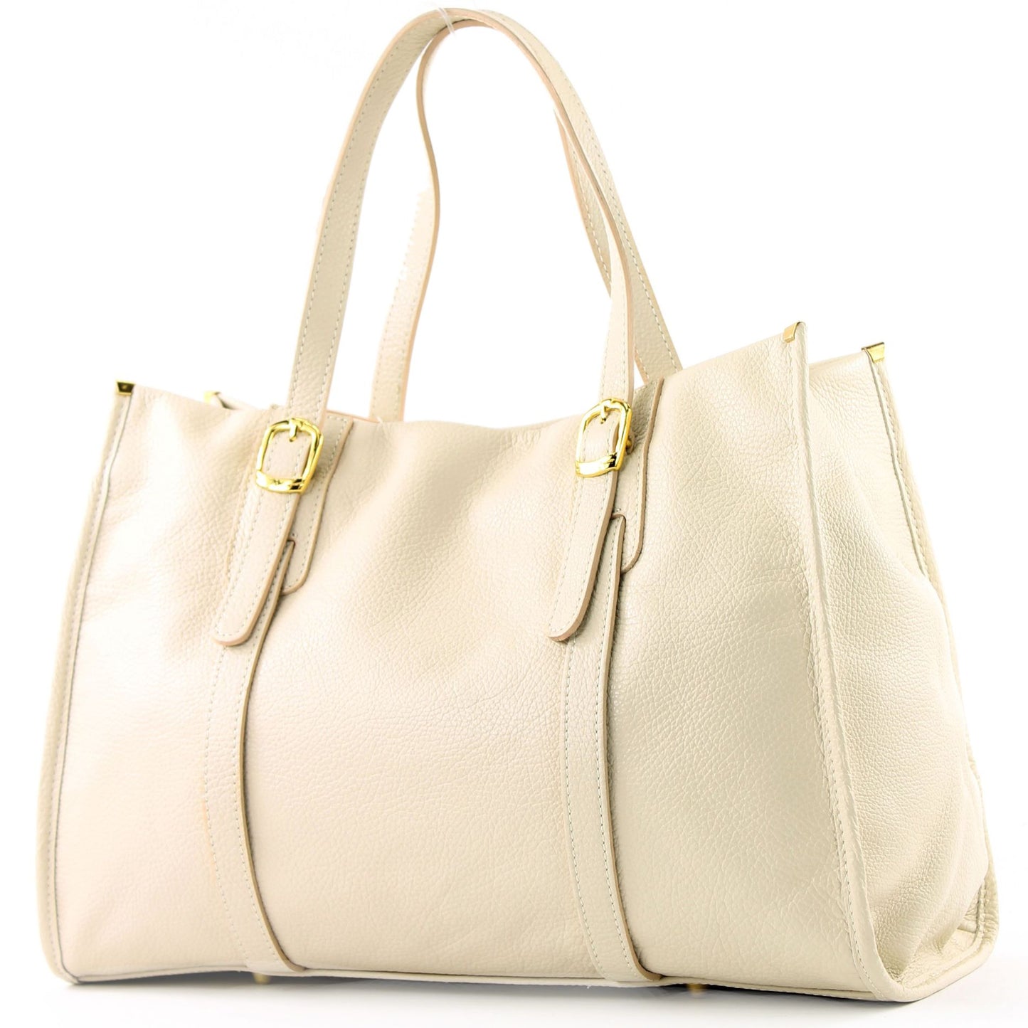 modamoda de - T26 -  ital Schultertasche aus Leder