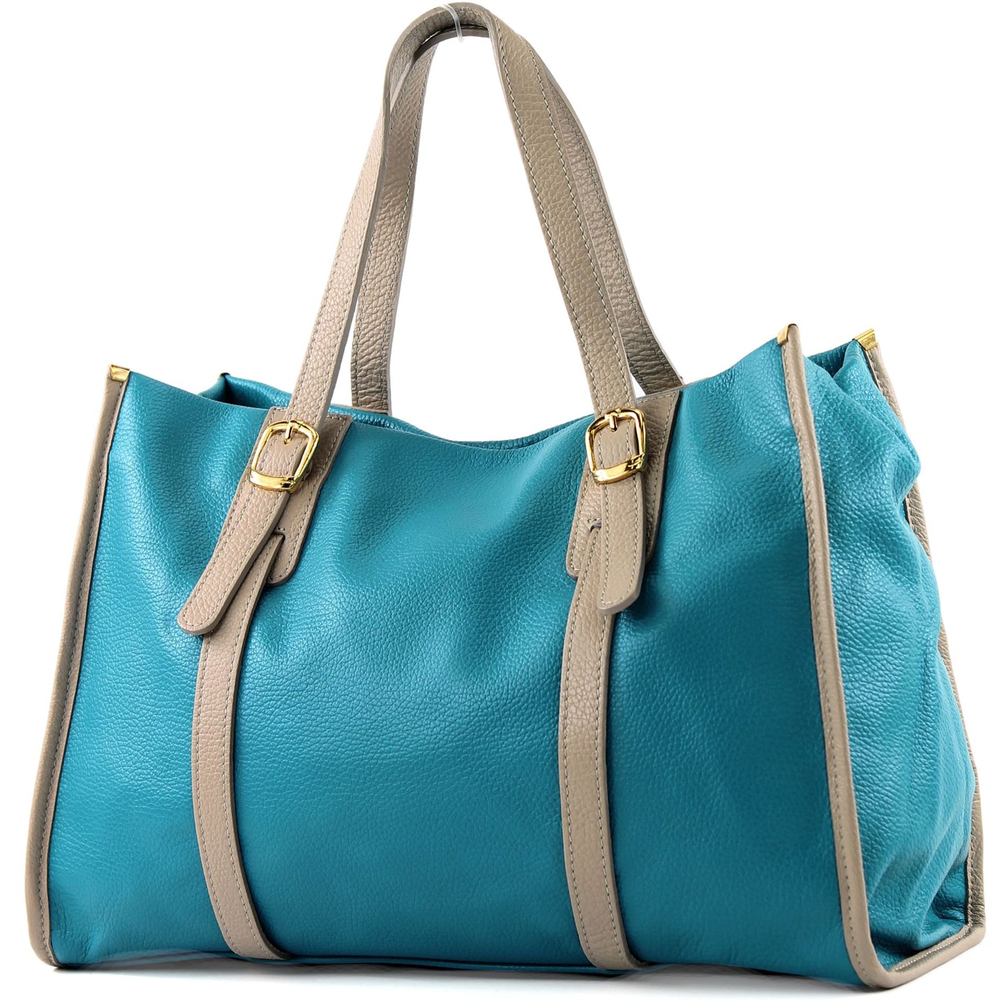 modamoda de - T26 -  ital Schultertasche aus Leder