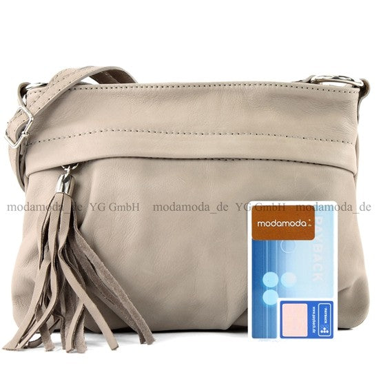 modamoda de - T32 - ital Umhängetasche Klein aus Nappaleder