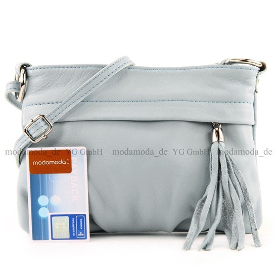 modamoda de - T32 - ital Umhängetasche Klein aus Nappaleder
