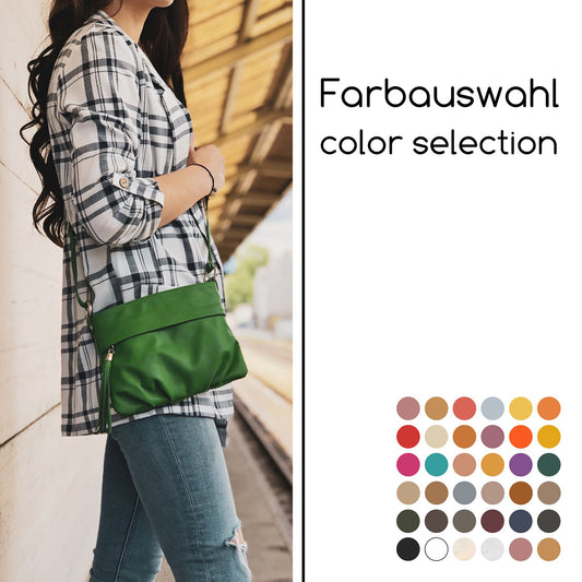 modamoda de - T32 - ital Umhängetasche Klein aus Nappaleder