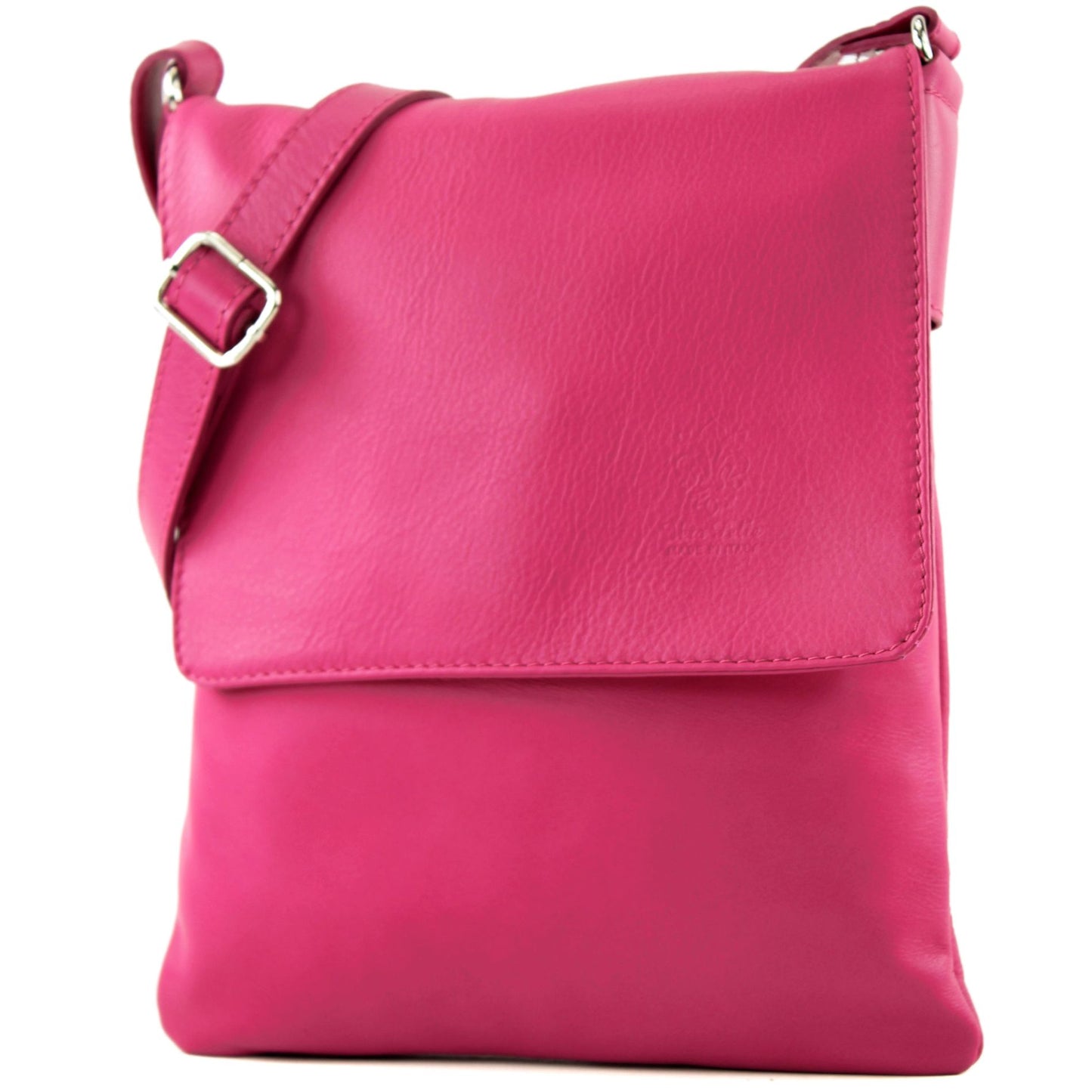 modamoda de - T33 - ital Umhängetasche Schultertasche aus Nappaleder