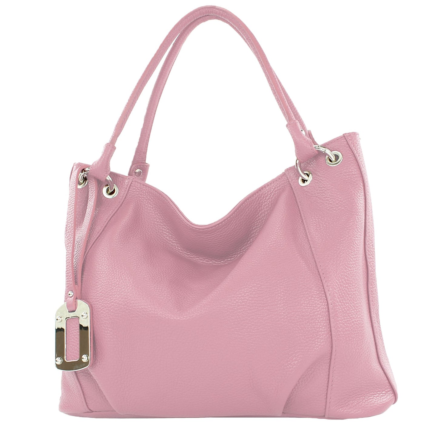 modamoda de - T339 - ital. Schultertasche Shopper aus Leder