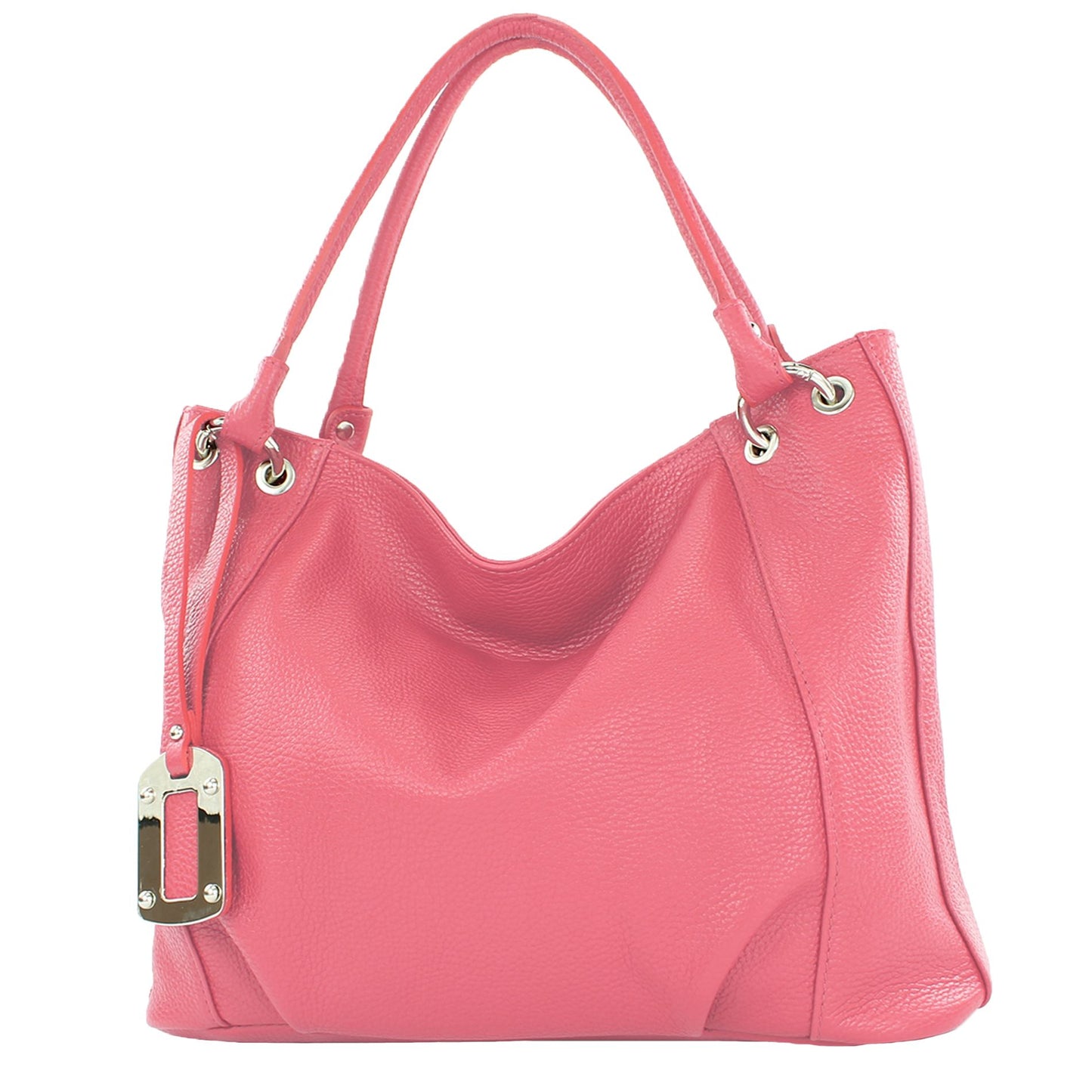 modamoda de - T339 - ital. Schultertasche Shopper aus Leder