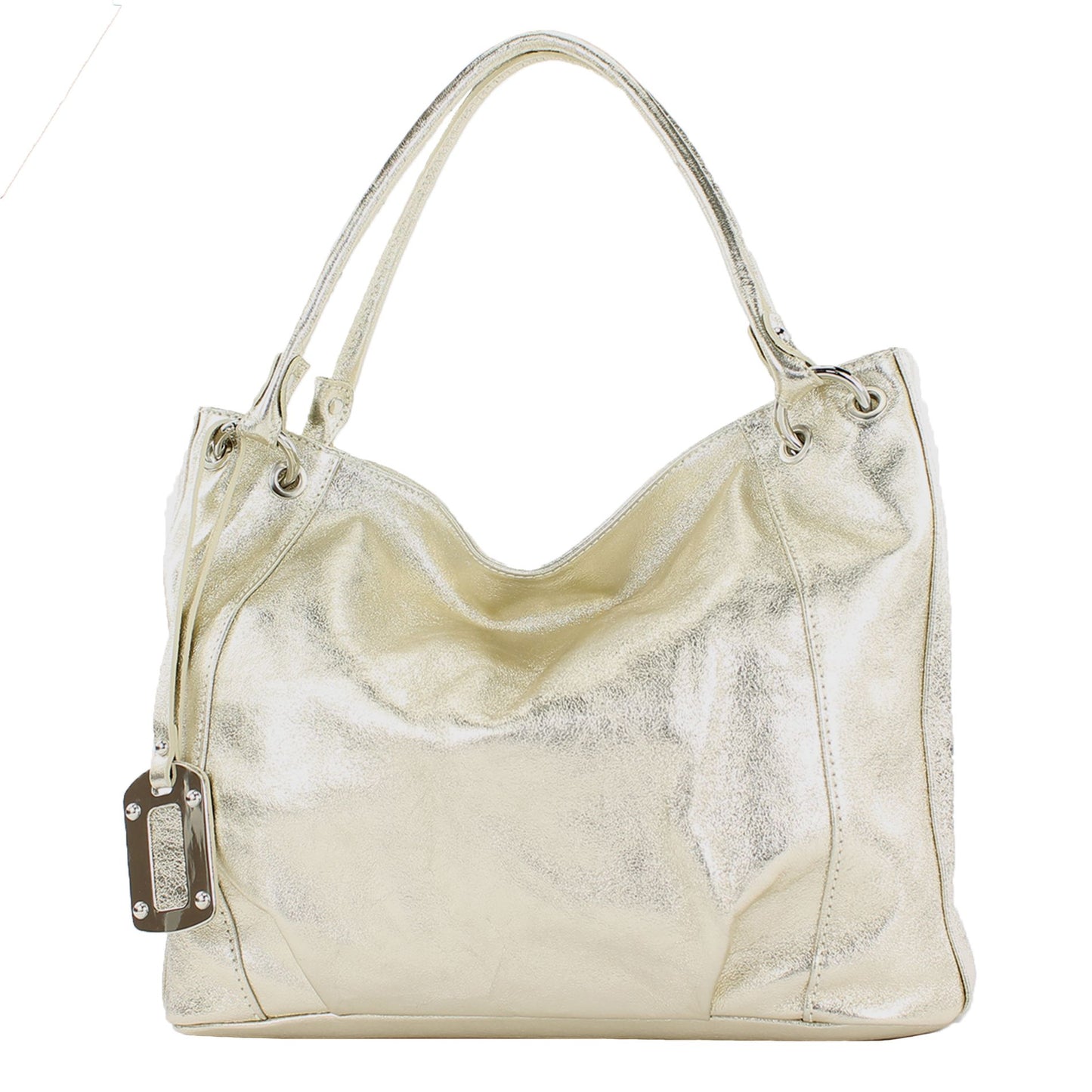 modamoda de - T339 - ital. Schultertasche Shopper aus Leder