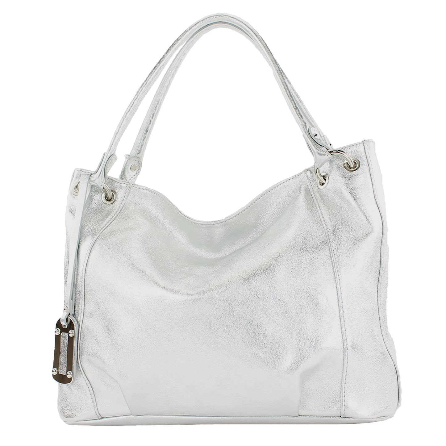 modamoda de - T339 - ital. Schultertasche Shopper aus Leder