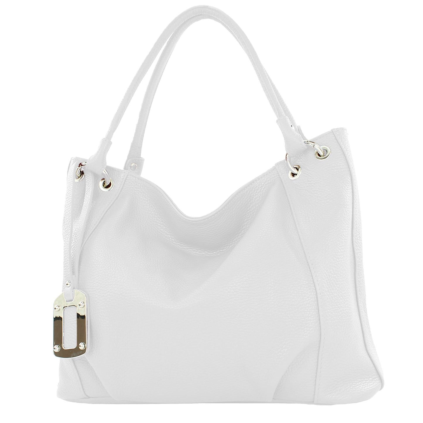 modamoda de - T339 - ital. Schultertasche Shopper aus Leder