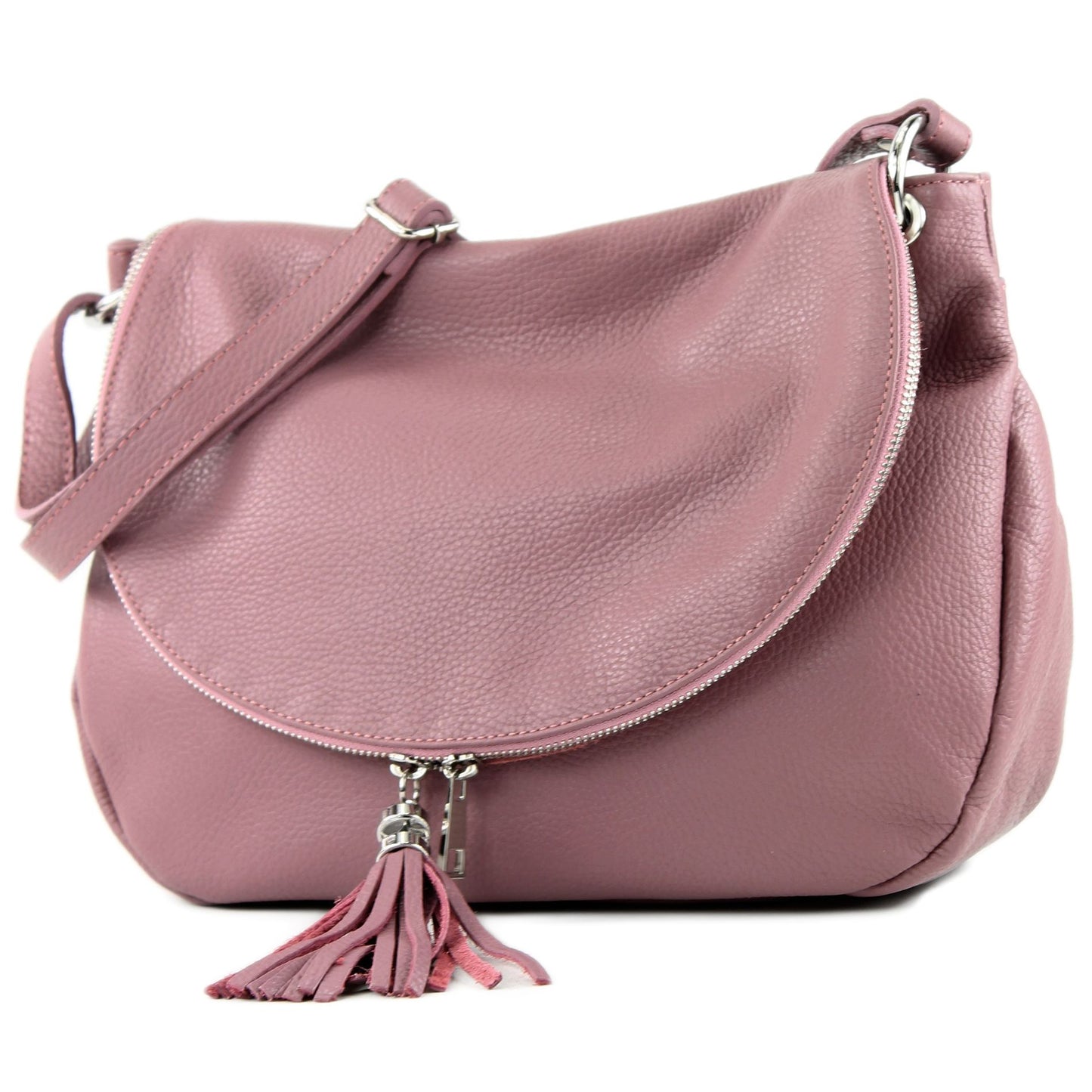 modamoda de - T40Leder - ital Schulter-/Umhängetasche Medium