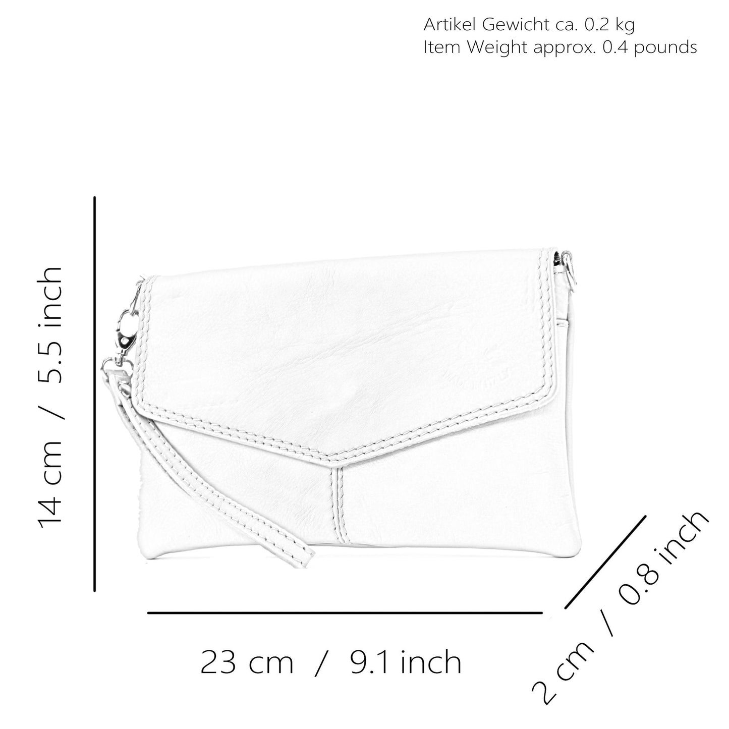 modamod de - T47 - ital Handgelenktasche Klein Nappaleder