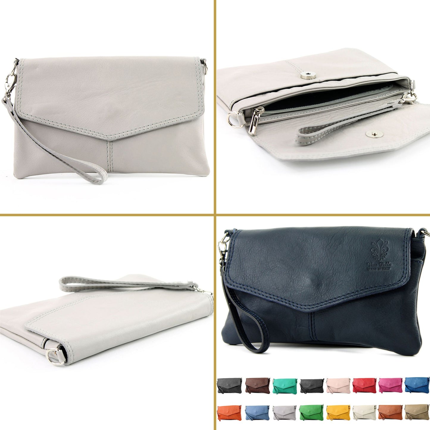 modamod de - T47 - ital Handgelenktasche Klein Nappaleder