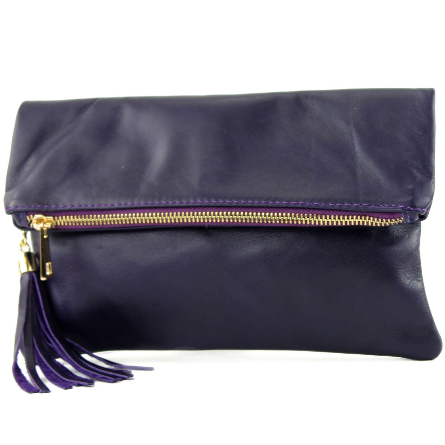 modamoda de - T54 - ital Kleine Clutch aus Nappaleder