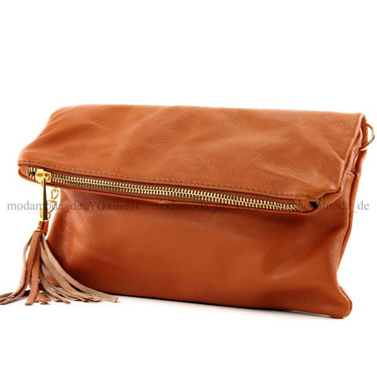 modamoda de - T54 - ital Kleine Clutch aus Nappaleder