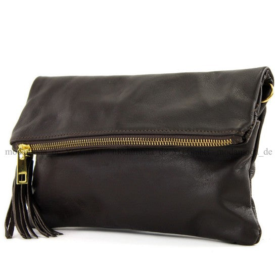 modamoda de - T54 - ital Kleine Clutch aus Nappaleder