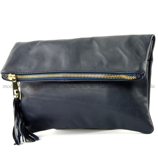modamoda de - T54 - ital Kleine Clutch aus Nappaleder