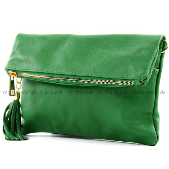 modamoda de - T54 - ital Kleine Clutch aus Nappaleder