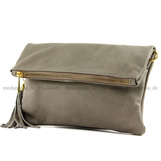 modamoda de - T54 - ital Kleine Clutch aus Nappaleder