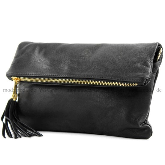 modamoda de - T54 - ital Kleine Clutch aus Nappaleder