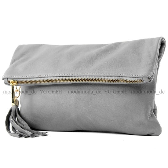 modamoda de - T54 - ital Kleine Clutch aus Nappaleder