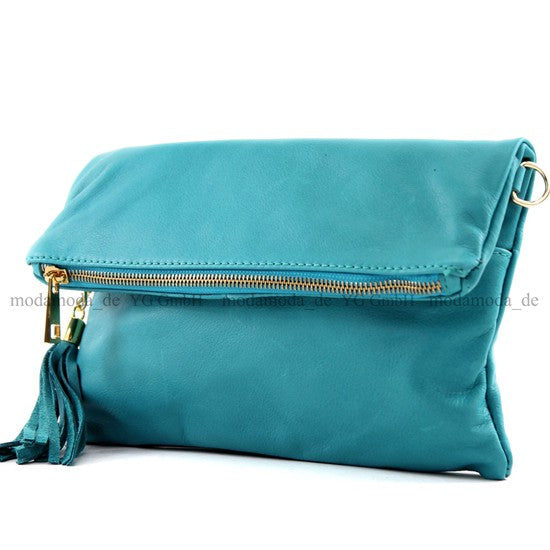 modamoda de - T54 - ital Kleine Clutch aus Nappaleder