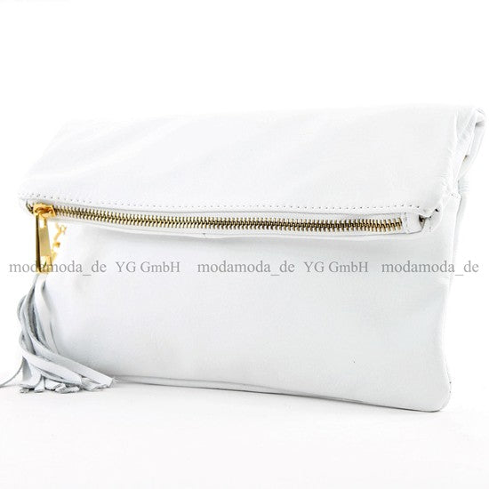 modamoda de - T54 - ital Kleine Clutch aus Nappaleder