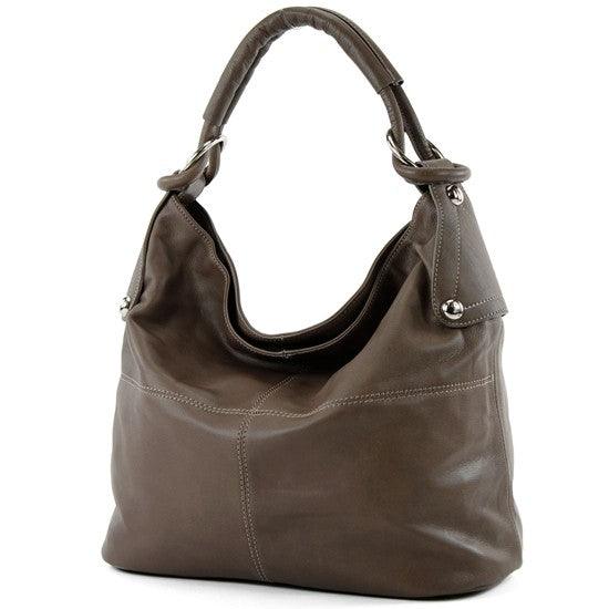 modamoda de - DS26 - ital Damenhandtasche aus Nappaleder