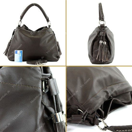 modamoda de - ital Beuteltasche aus Nappaleder T76