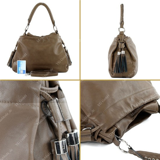 modamoda de - ital Beuteltasche aus Nappaleder T76
