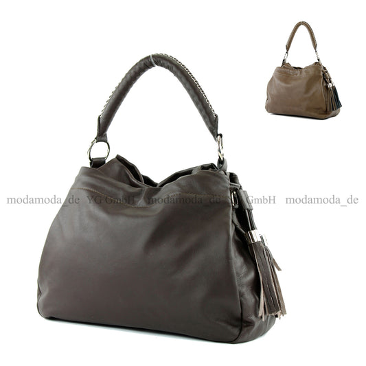 modamoda de - ital Beuteltasche aus Nappaleder T76
