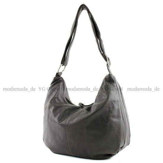 modamoda de - T81 -  ital. Handtasche  Schultertasche Echt Nappaleder Tasche