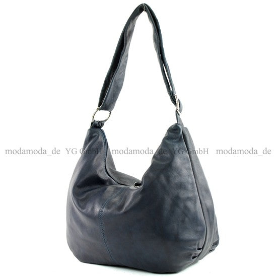 modamoda de - T81 -  ital. Handtasche  Schultertasche Echt Nappaleder Tasche