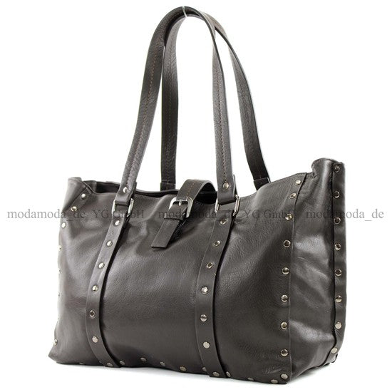 modamoda de - T89 - ital Shopper aus Nappaleder / Wildleder