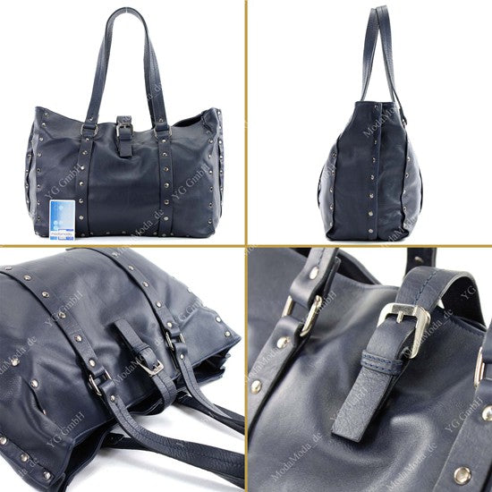 modamoda de - T89 - ital Shopper aus Nappaleder / Wildleder