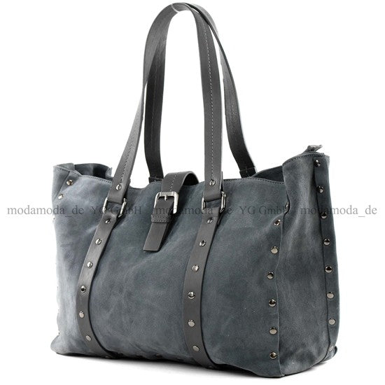 modamoda de - T89 - ital Shopper aus Nappaleder / Wildleder