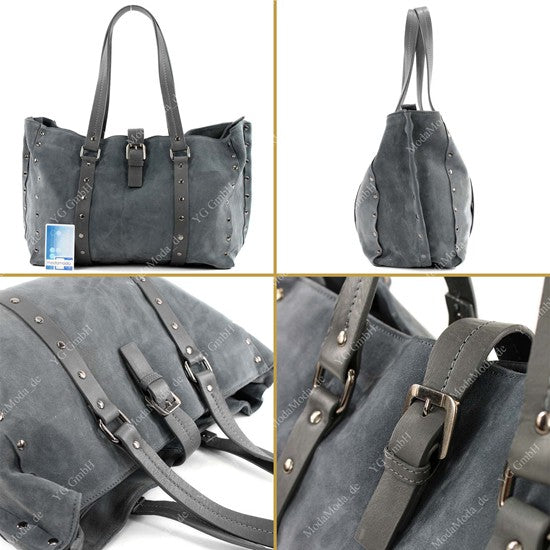 modamoda de - T89 - ital Shopper aus Nappaleder / Wildleder