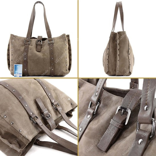 modamoda de - T89 - ital Shopper aus Nappaleder / Wildleder