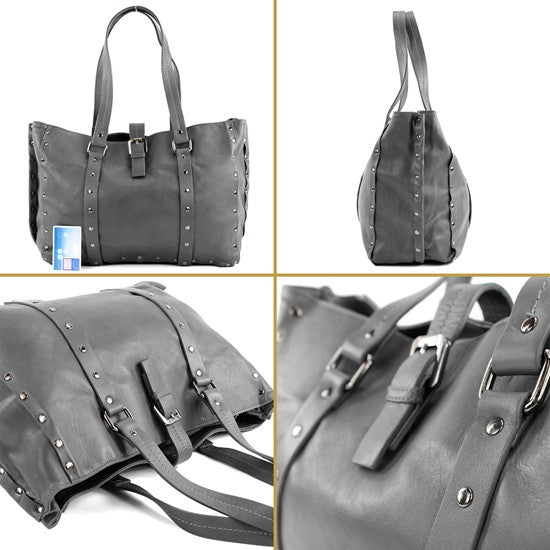 modamoda de - T89 - ital Shopper aus Nappaleder / Wildleder