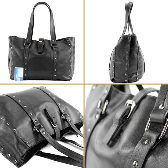 modamoda de - T89 - ital Shopper aus Nappaleder / Wildleder