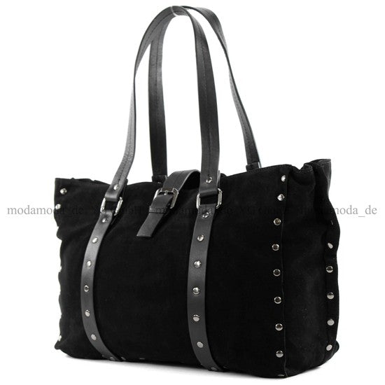 modamoda de - T89 - ital Shopper aus Nappaleder / Wildleder
