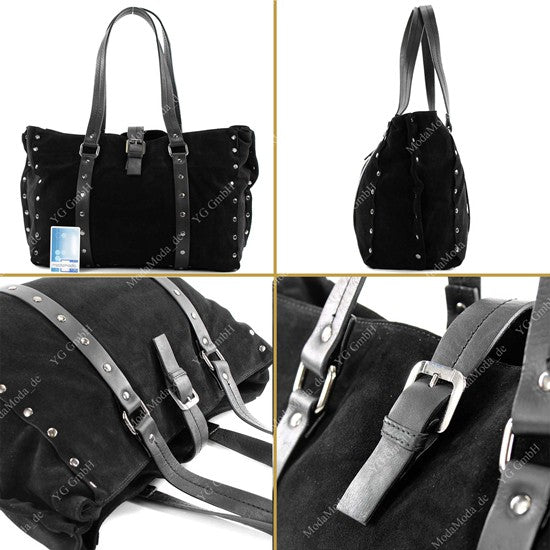 modamoda de - T89 - ital Shopper aus Nappaleder / Wildleder