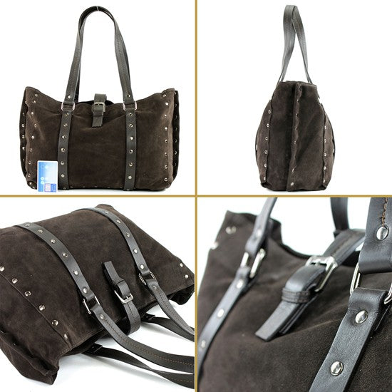 modamoda de - T89 - ital Shopper aus Nappaleder / Wildleder